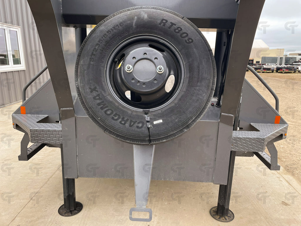 2027 Double A 40' Gooseneck Highboy/Deckover Beavertail Trailer · Tandem 12K