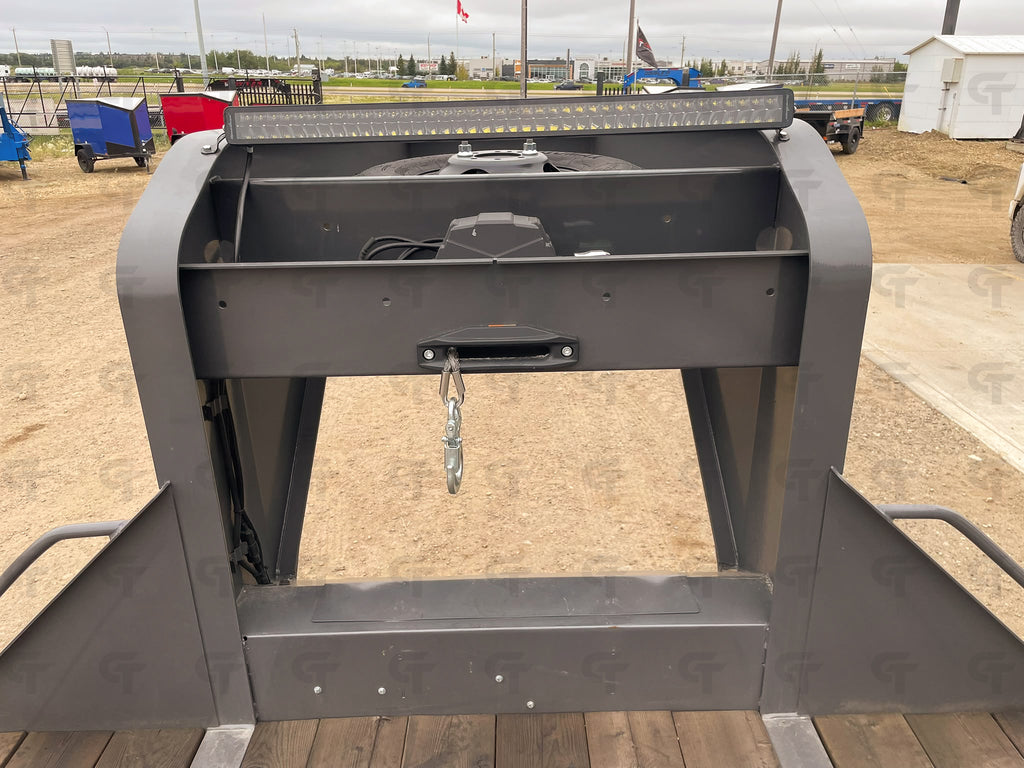 2027 Double A 40' Gooseneck Highboy/Deckover Beavertail Trailer · Tandem 12K