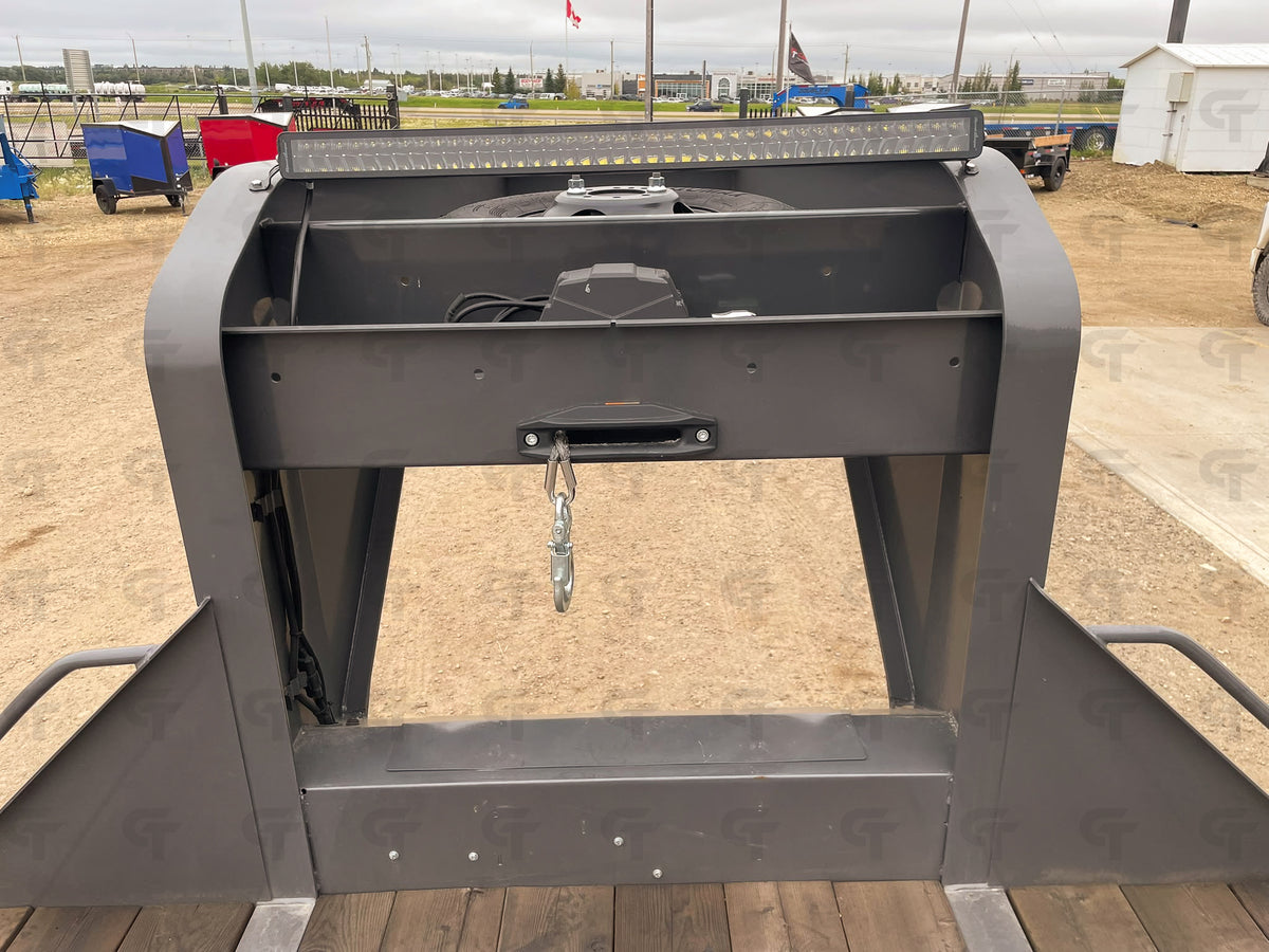 2027 Double A 40' Gooseneck Highboy/Deckover Beavertail Trailer · Tandem 12K