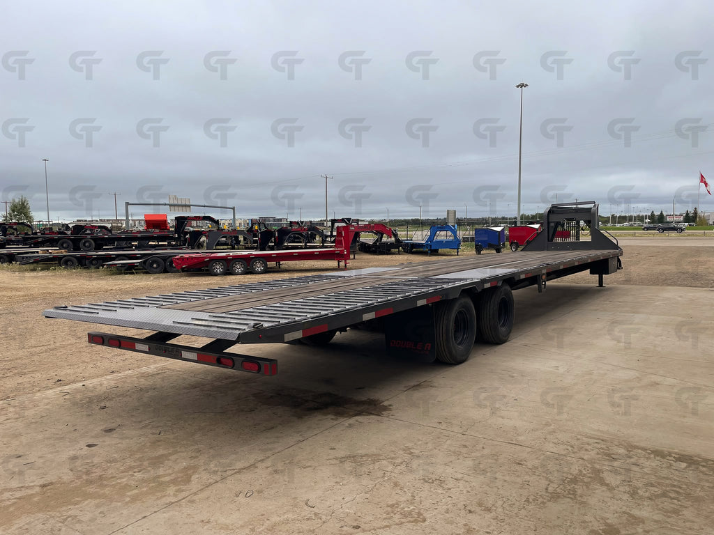 2027 Double A 40' Gooseneck Highboy/Deckover Beavertail Trailer · Tandem 12K