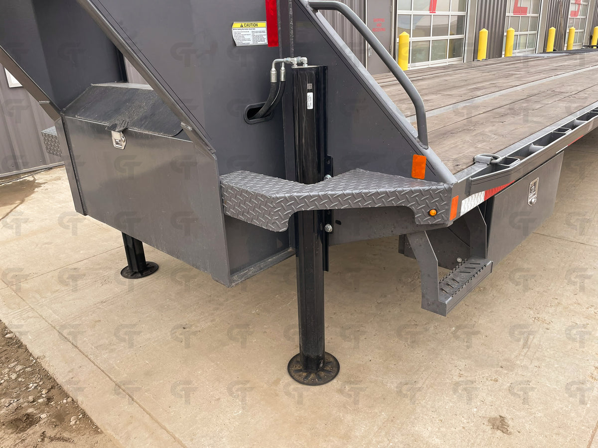 2027 Double A 40' Gooseneck Highboy/Deckover Beavertail Trailer · Tandem 12K