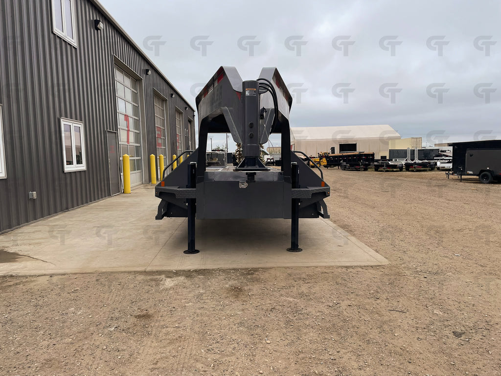 2027 Double A 40' Gooseneck Highboy/Deckover Beavertail Trailer · Tandem 12K