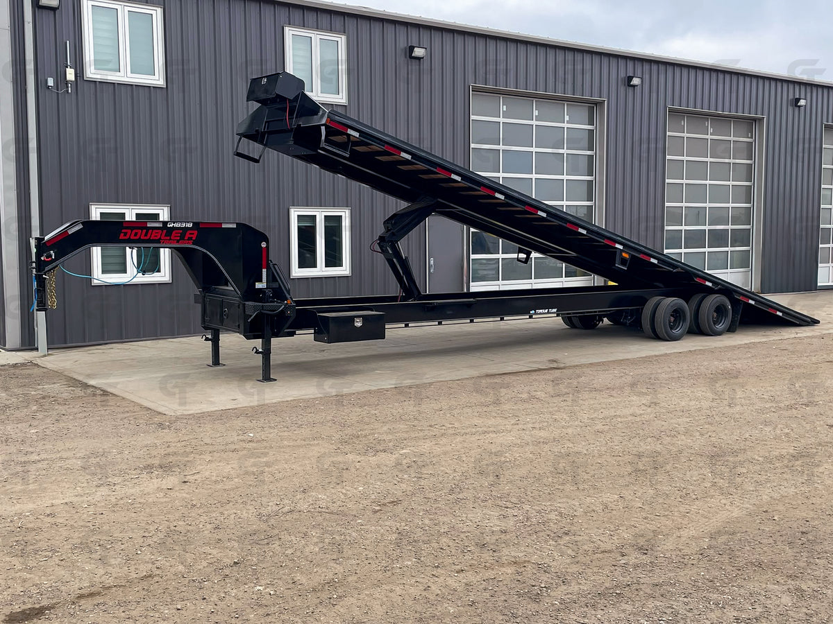 2026 Double A 40' Gooseneck Container Trailer - Full Tilt - 18K Winch - 36800LB GVW - 34698