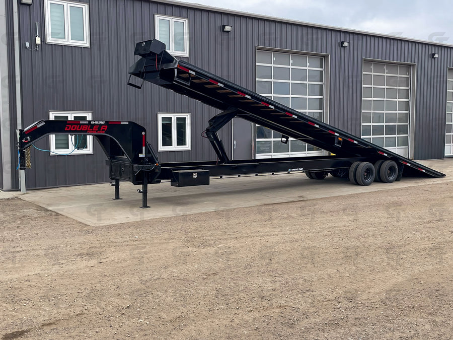 2026 Double A 40' Gooseneck Container Trailer - Full Tilt - 18K Winch - 36800LB GVW - 34698