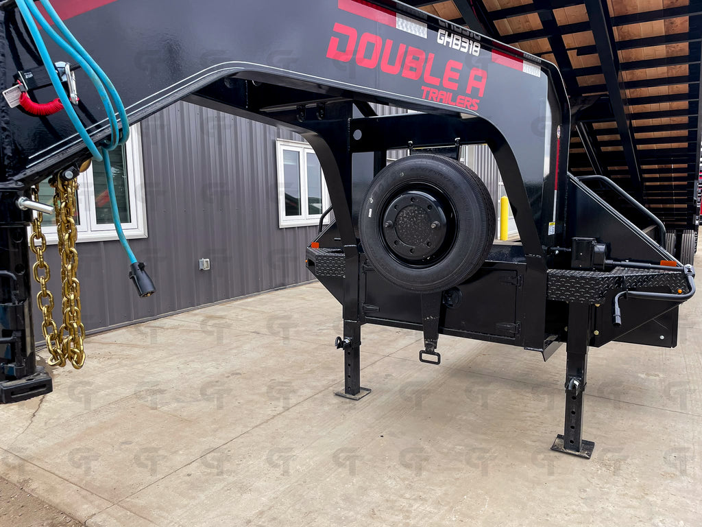 2026 Double A 40' Gooseneck Container Trailer - Full Tilt - 18K Winch - 36800LB GVW - 34698