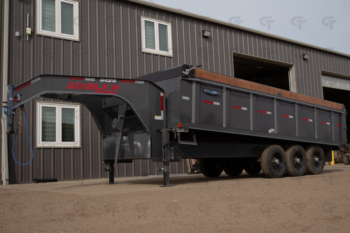 2027 Double A 8.5' x 20' Gooseneck Dump Trailer - 36" Sides - 35407