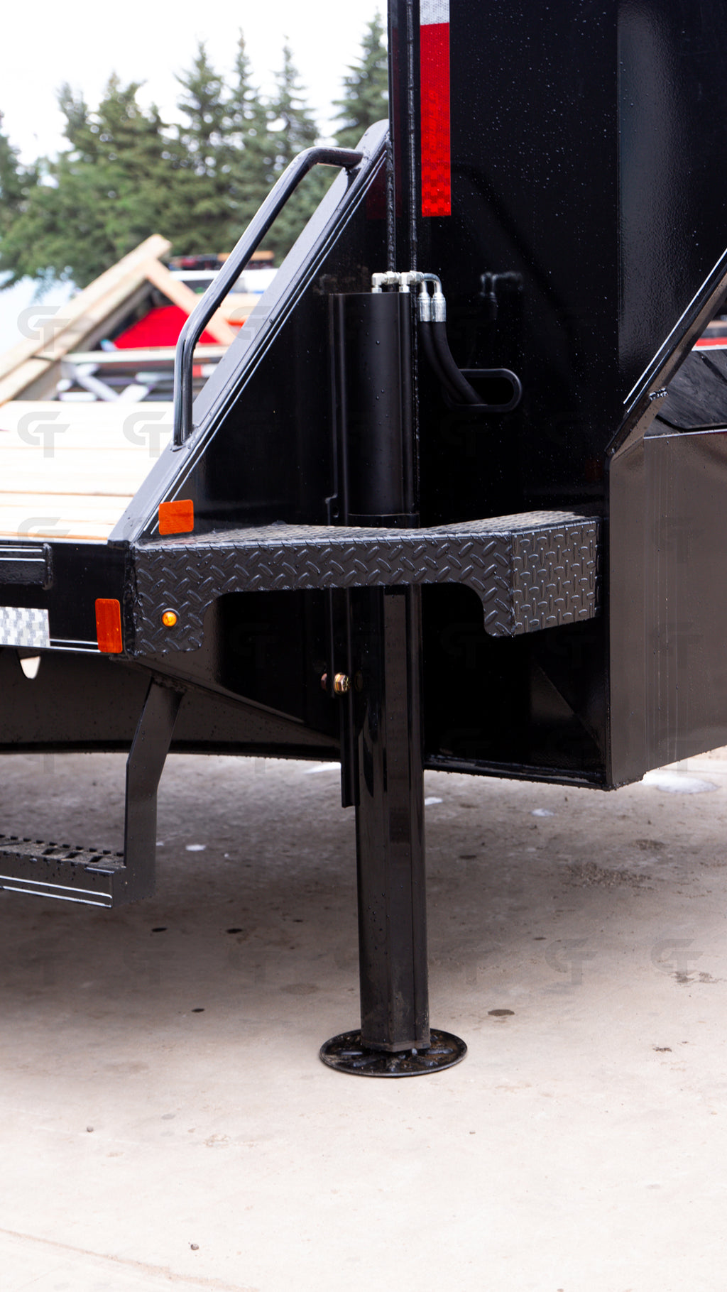 2027 Double A 42' Gooseneck Highboy/Deckover Beavertail Trailer · Tandem 16K