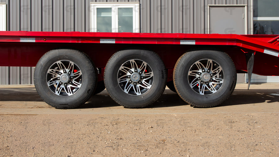 2024 Double A 24' Gooseneck Highboy Trailer - Aluminum Wheels - Red - 24150LB GVW - 29160