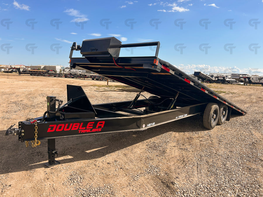 2025 Double A 24' Highboy Trailer Full Tilt  - 15400LB GVW - 34578