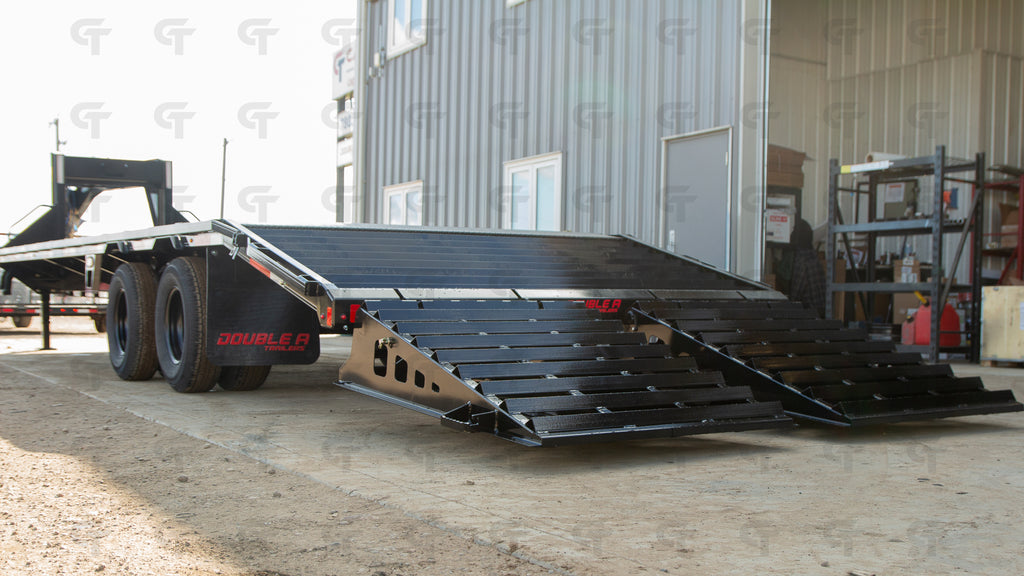 2027 Double A 30' Gooseneck Highboy/Deckover Trailer · Tandem 12K Axles