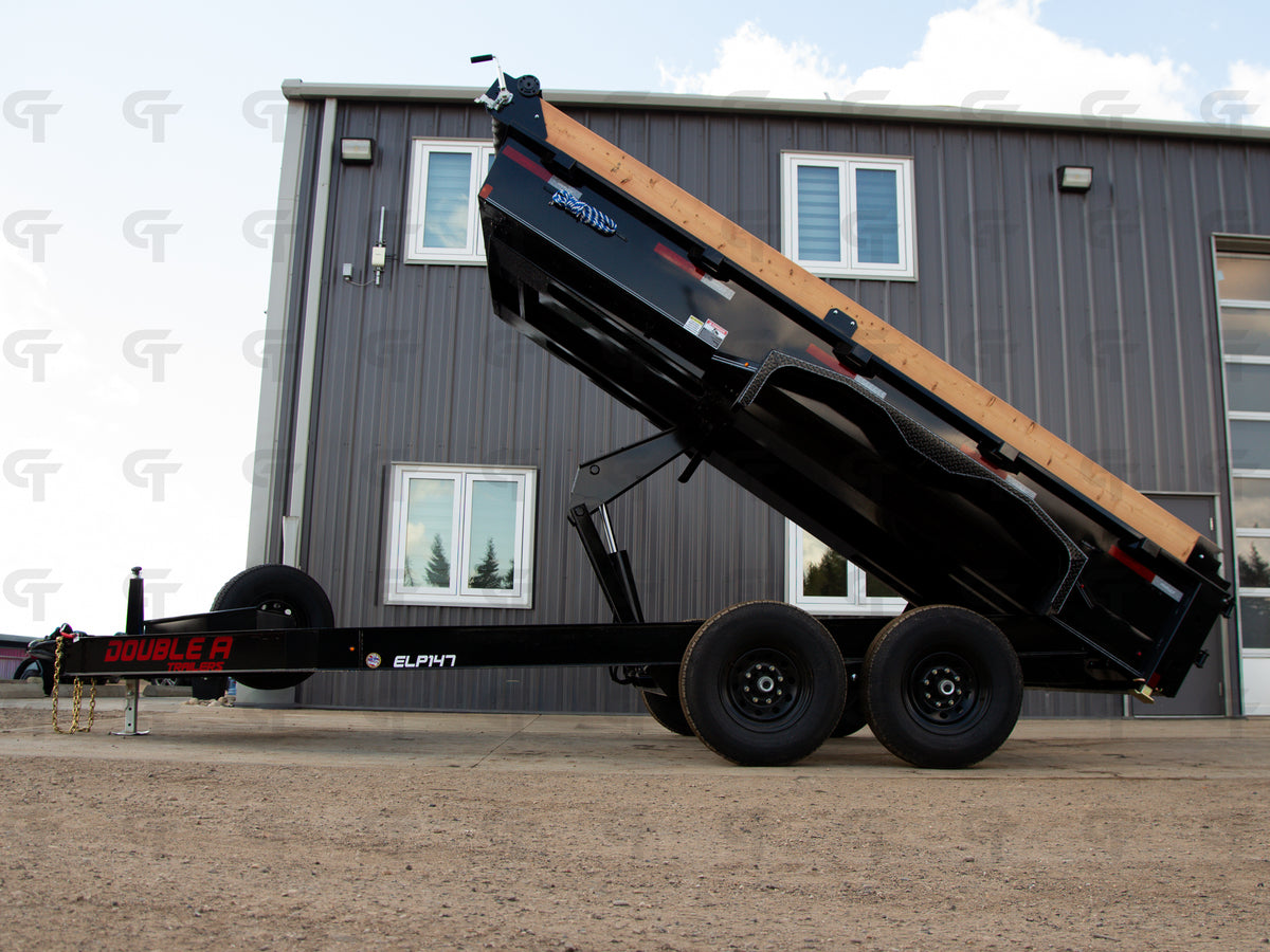 2027 Double A 7' 14' Dump Trailer - 15400LB GVW - 36389