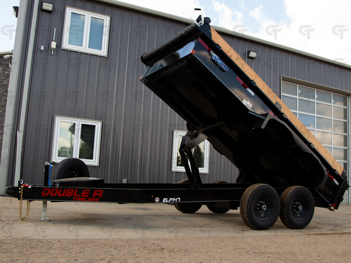 2027 Double A 7' 14' Dump Trailer - 15400LB GVW - 36389
