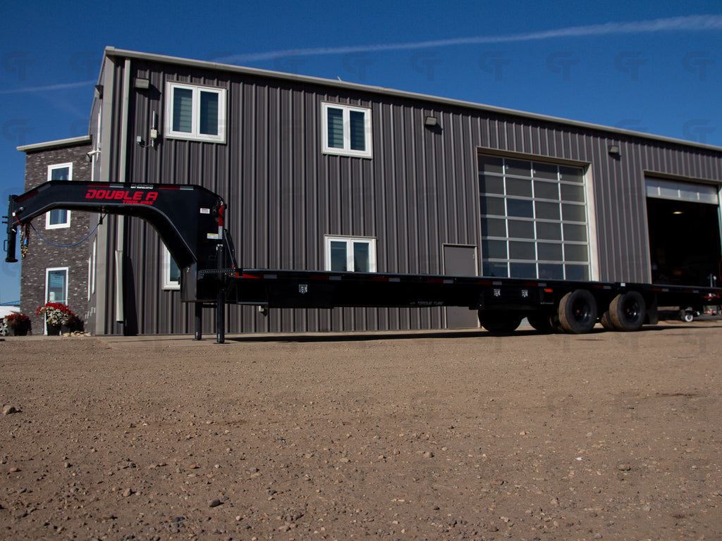 2027 Double A 34' Gooseneck Highboy/Deckover Beavertail Trailer · Tandem 12K