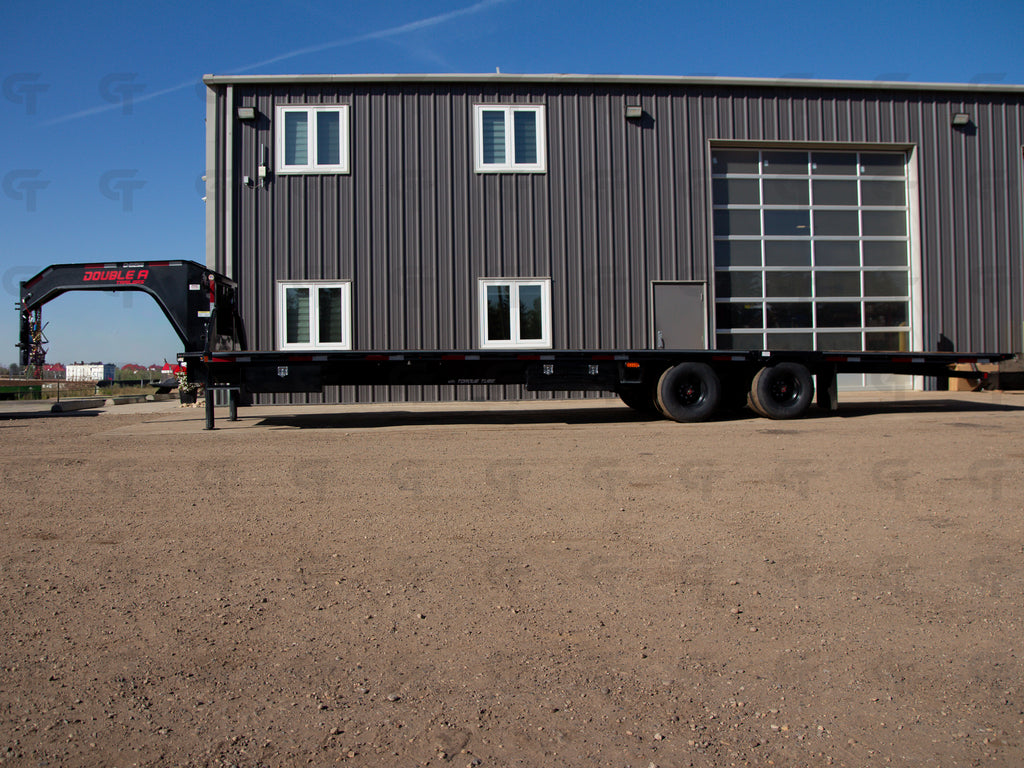 2027 Double A 34' Gooseneck Highboy/Deckover Beavertail Trailer · Tandem 12K