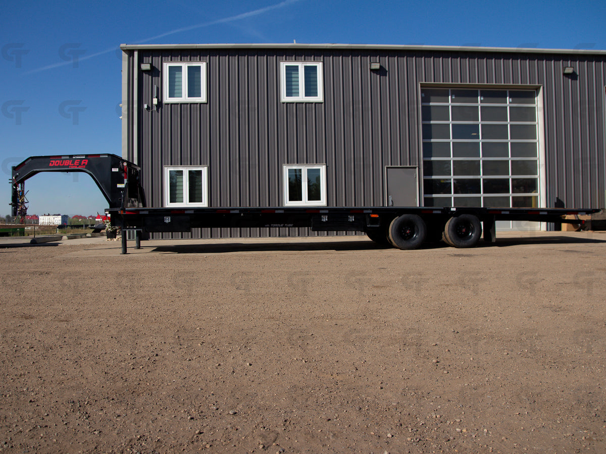 2027 Double A 34' Gooseneck Highboy/Deckover Beavertail Trailer · Tandem 12K