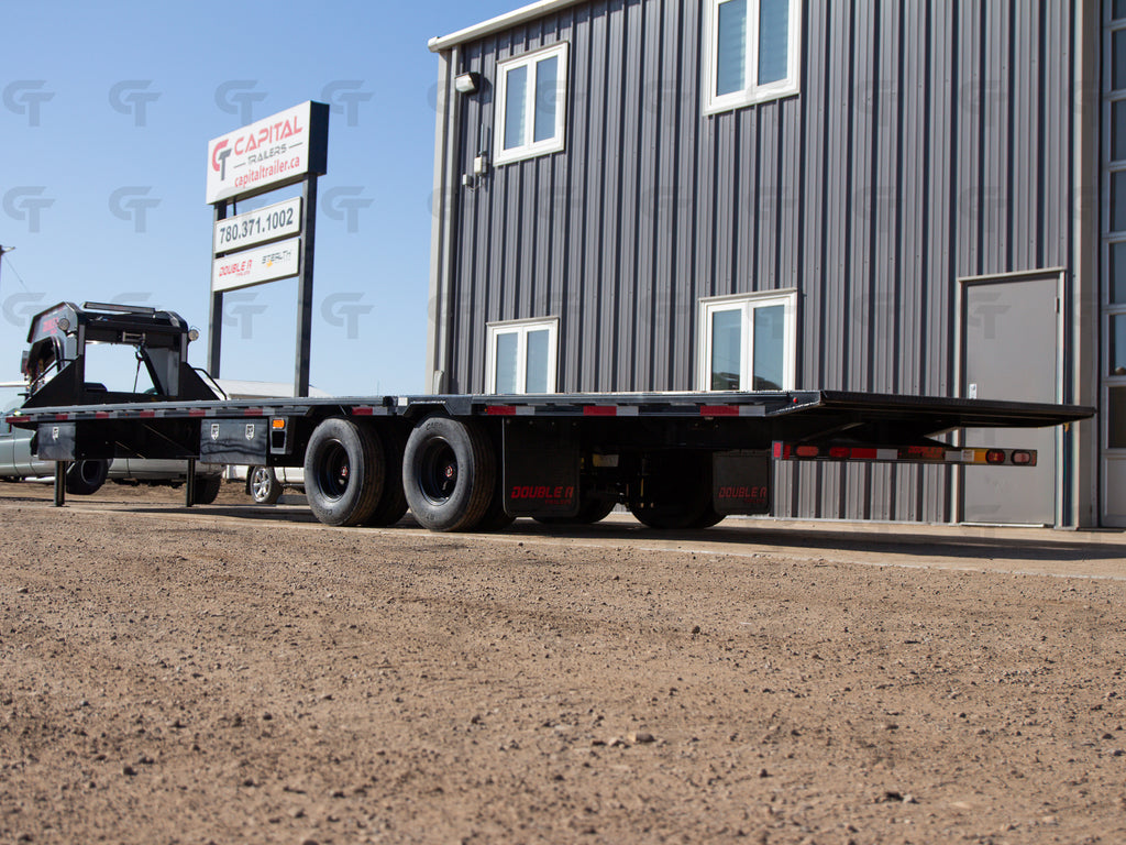 2027 Double A 34' Gooseneck Highboy/Deckover Beavertail Trailer · Tandem 12K