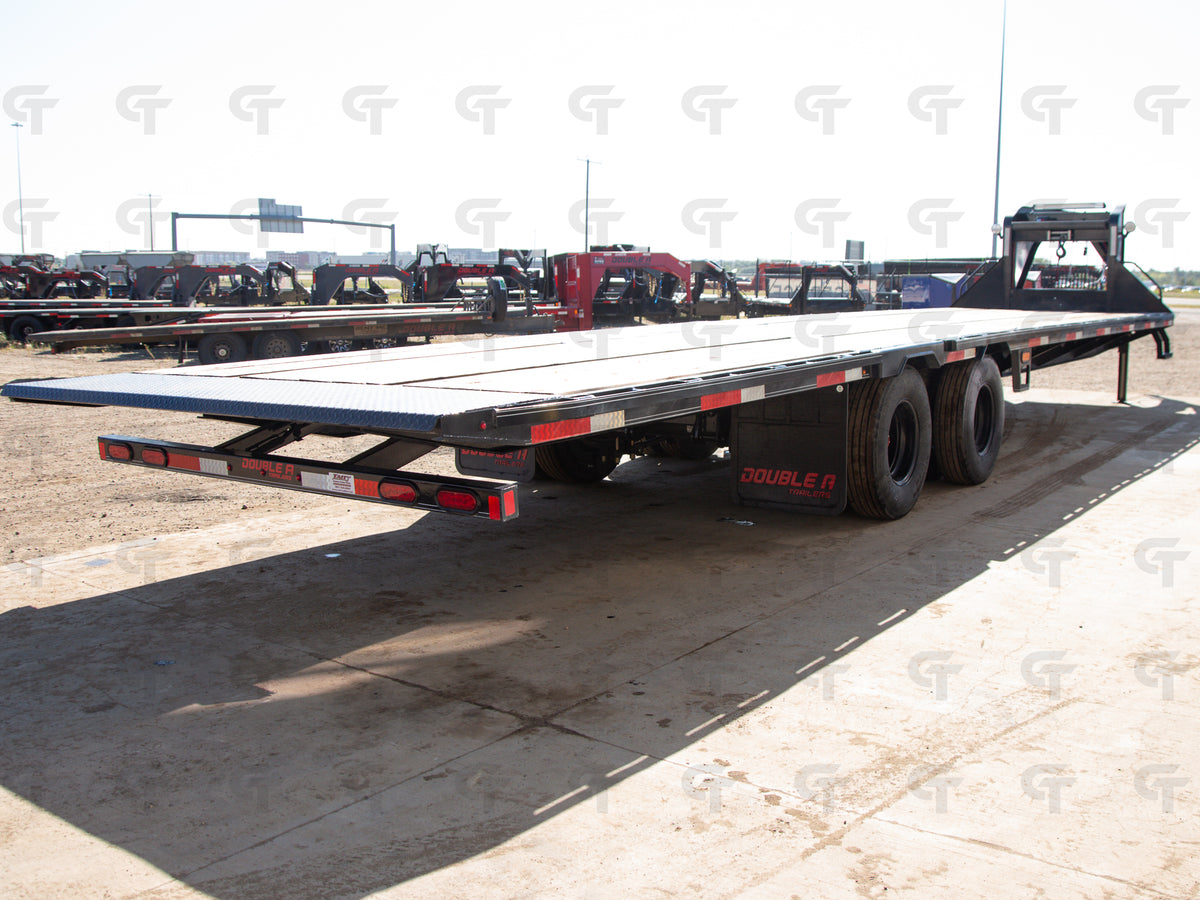 2027 Double A 34' Gooseneck Highboy/Deckover Beavertail Trailer · Tandem 12K