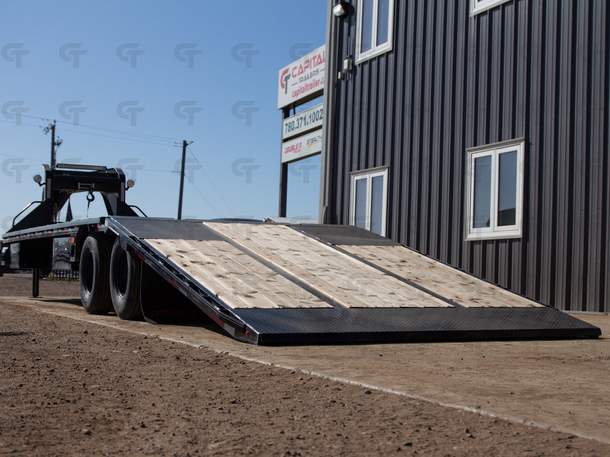 2027 Double A 34' Gooseneck Highboy/Deckover Beavertail Trailer · Tandem 12K