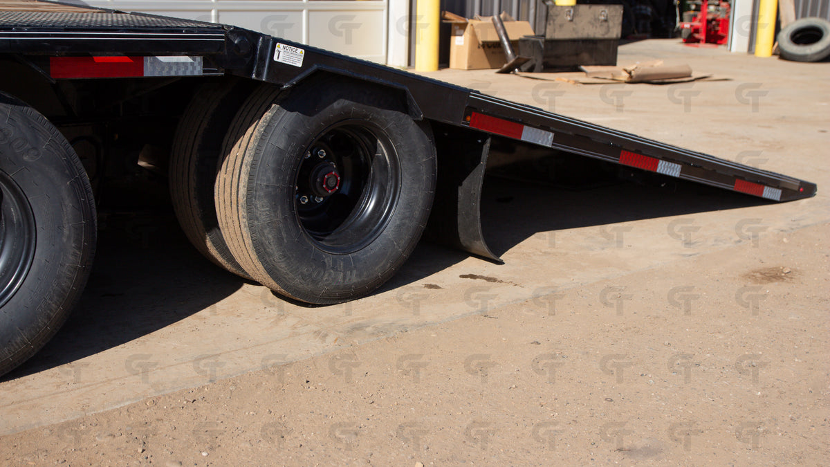 2027 Double A 34' Gooseneck Highboy/Deckover Beavertail Trailer · Tandem 12K