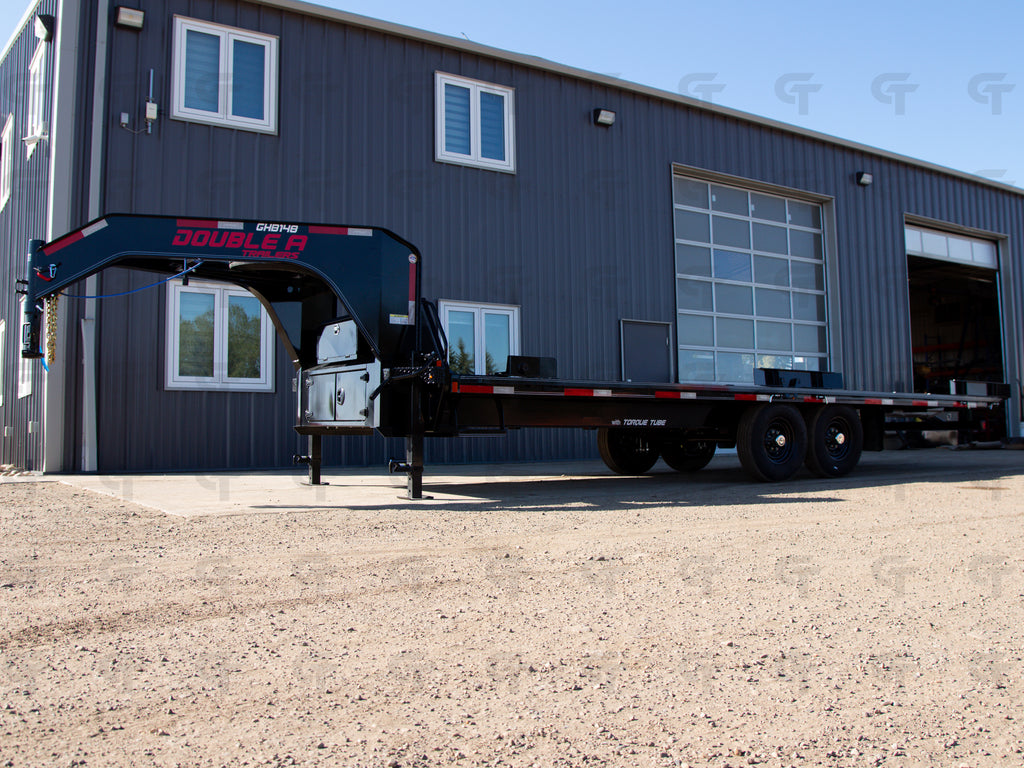 2027 Double A 24' Gooseneck Highboy Full Tilt Trailer- 18000LB GVW - 37438