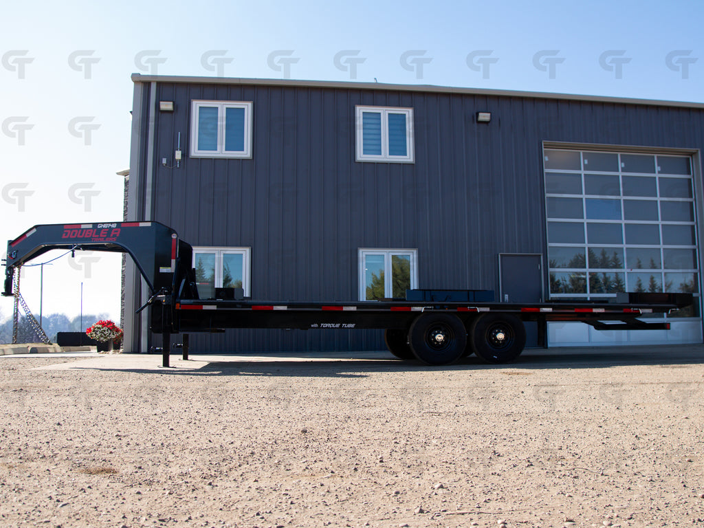 2027 Double A 24' Gooseneck Highboy Full Tilt Trailer- 18000LB GVW - 37438