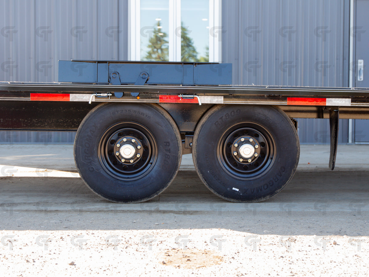 2027 Double A 24' Gooseneck Highboy/Deckover Full Tilt Trailer · Tandem 7K Axles