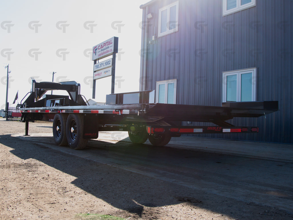 2027 Double A 24' Gooseneck Highboy Full Tilt Trailer- 18000LB GVW - 37438