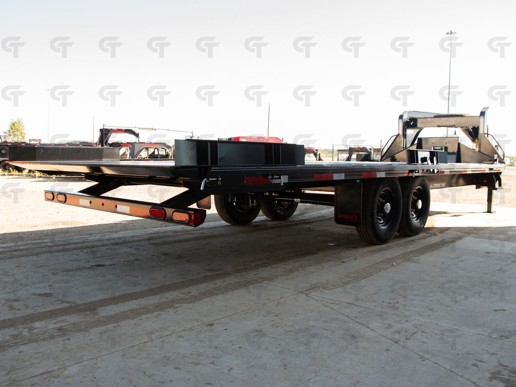 2027 Double A 24' Gooseneck Highboy Full Tilt Trailer- 18000LB GVW - 37438