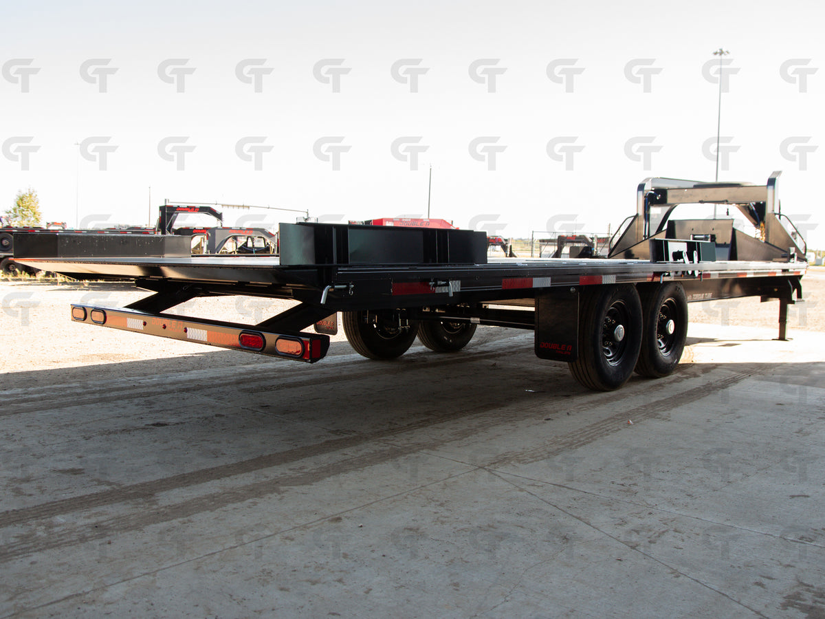 2027 Double A 24' Gooseneck Highboy Full Tilt Trailer- 18000LB GVW - 37438