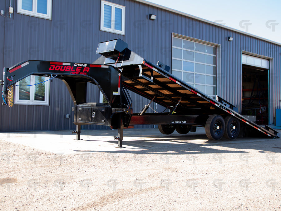 2027 Double A 22' Gooseneck Highboy Full Tilt Trailer - 15400LB GVW - 36995