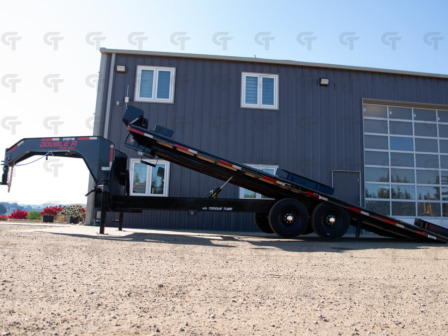 2027 Double A 22' Gooseneck Highboy Full Tilt Trailer - 15400LB GVW - 36995