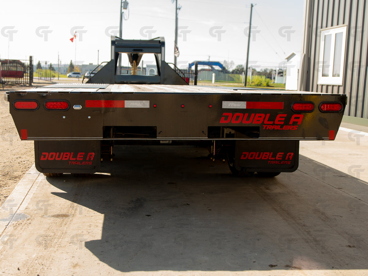 2026 Double A 28' Gooseneck Trailer - Straight Deck - 3:10K Axles - 34500LB GVW
