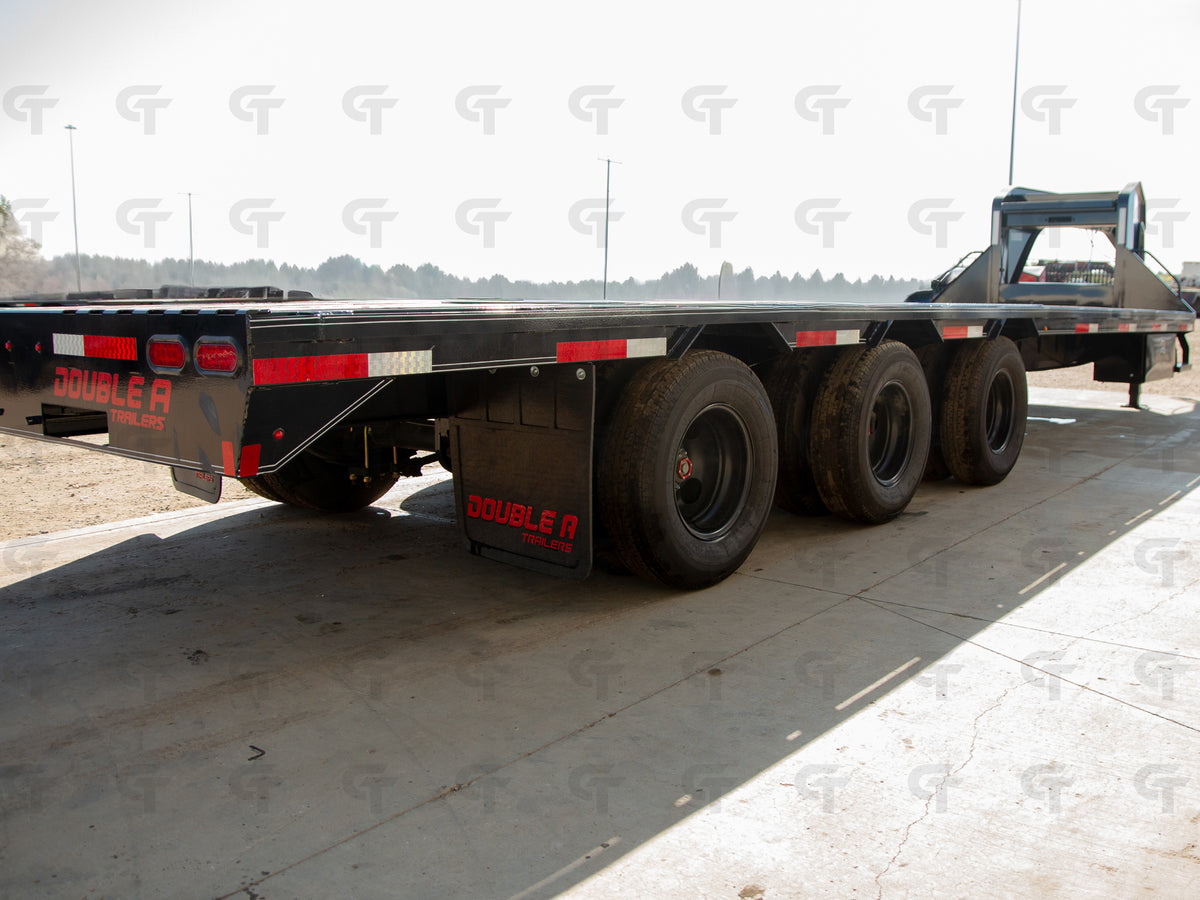 2026 Double A 28' Gooseneck Trailer - Straight Deck - 3:10K Axles - 34500LB GVW