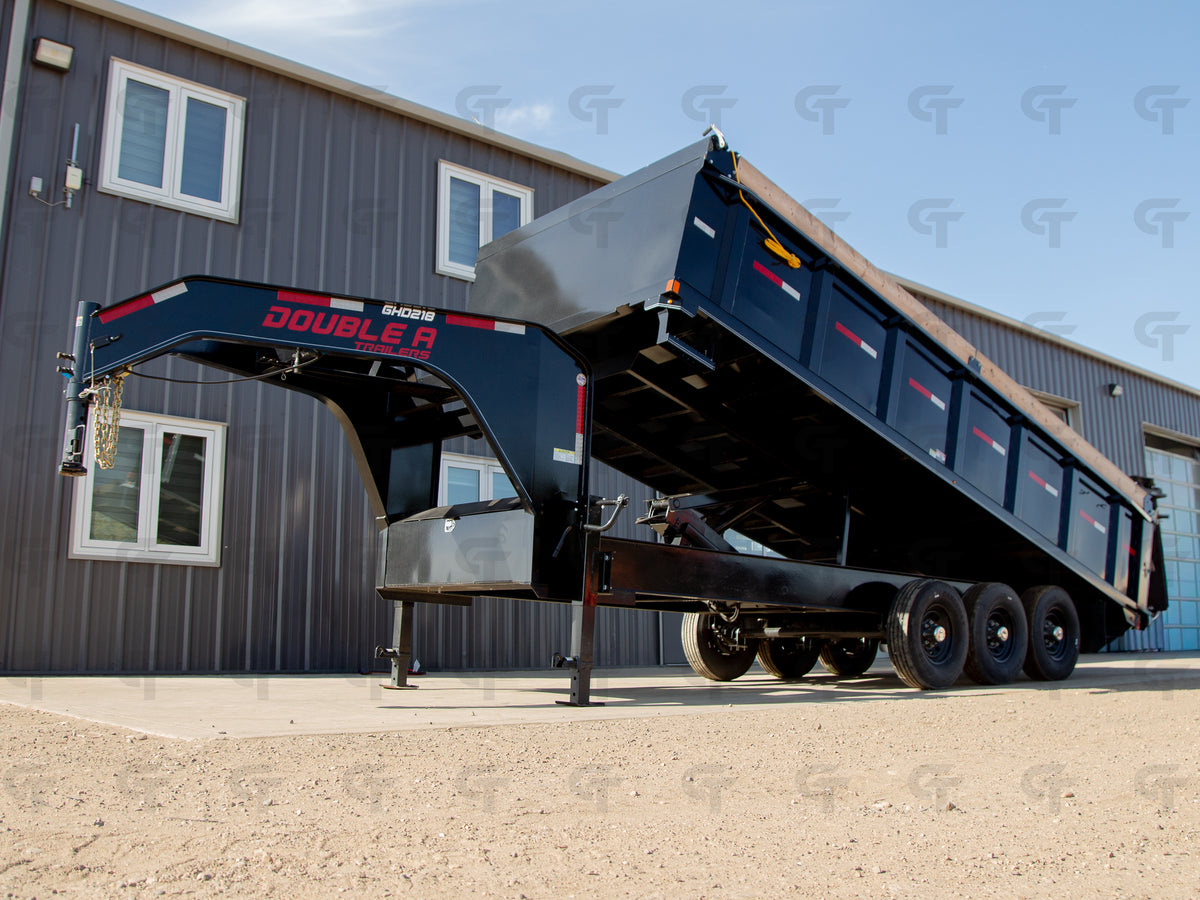 2026 Double A 8' x 20' Gooseneck Dump Trailer - 24150LB GVW - 33635