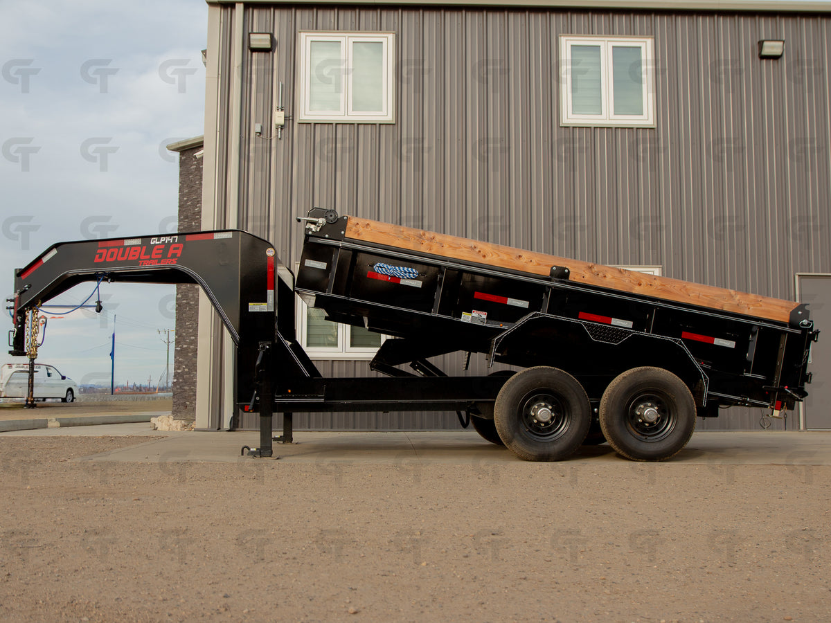 2027 Double A 14' Gooseneck Dump Trailer - 15400LB GVW - 35488