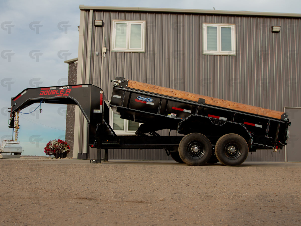 2027 Double A 14' Gooseneck Dump Trailer - 15400LB GVW - 35488