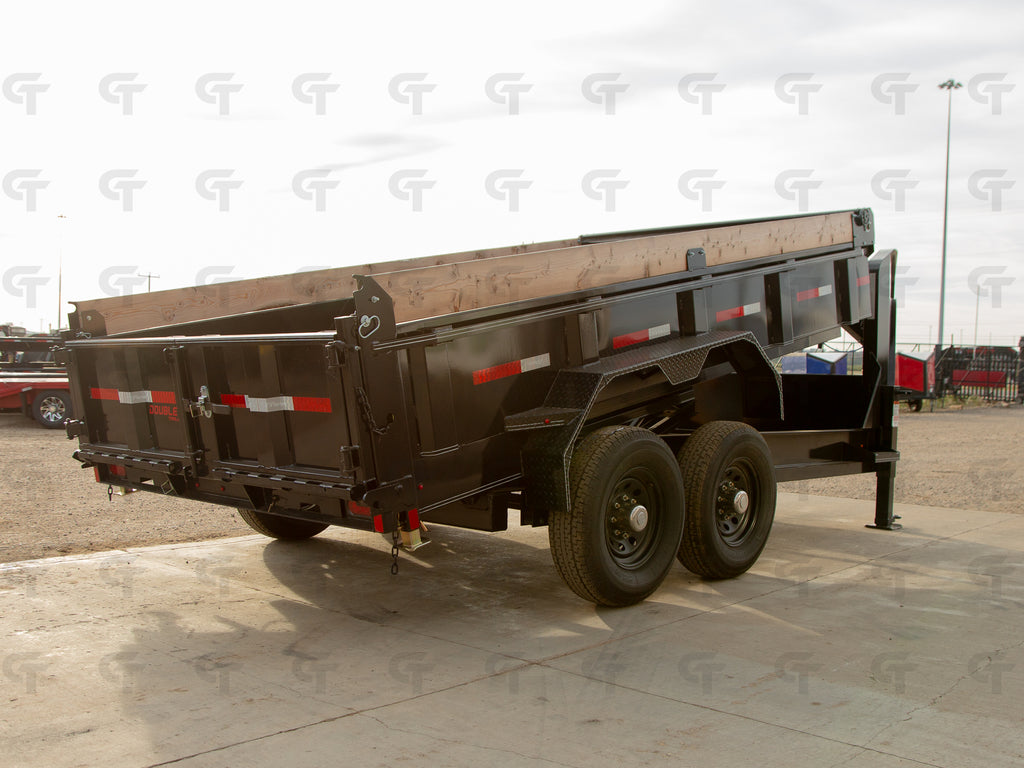 2027 Double A 14' Gooseneck Dump Trailer - 15400LB GVW - 35488