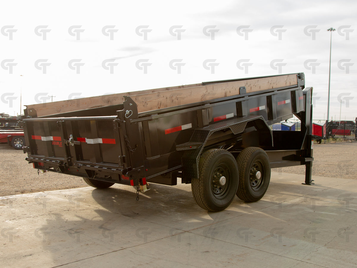 2027 Double A 14' Gooseneck Dump Trailer - 15400LB GVW - 35488