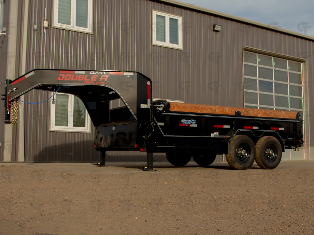 2027 Double A 14' Gooseneck Dump Trailer - 15400LB GVW - 35488
