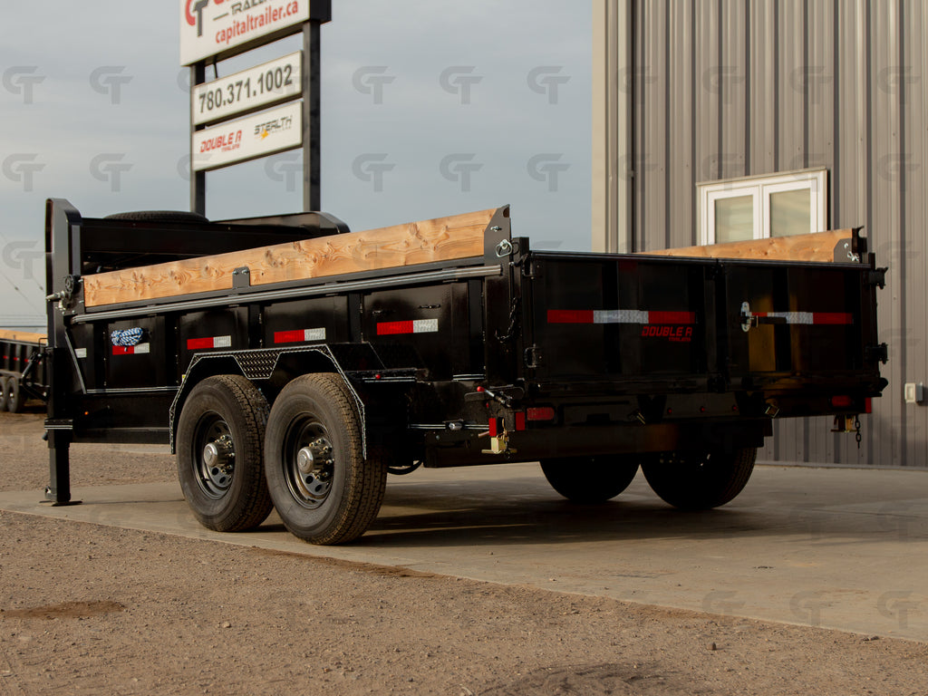 2027 Double A 14' Gooseneck Dump Trailer - 15400LB GVW - 35488