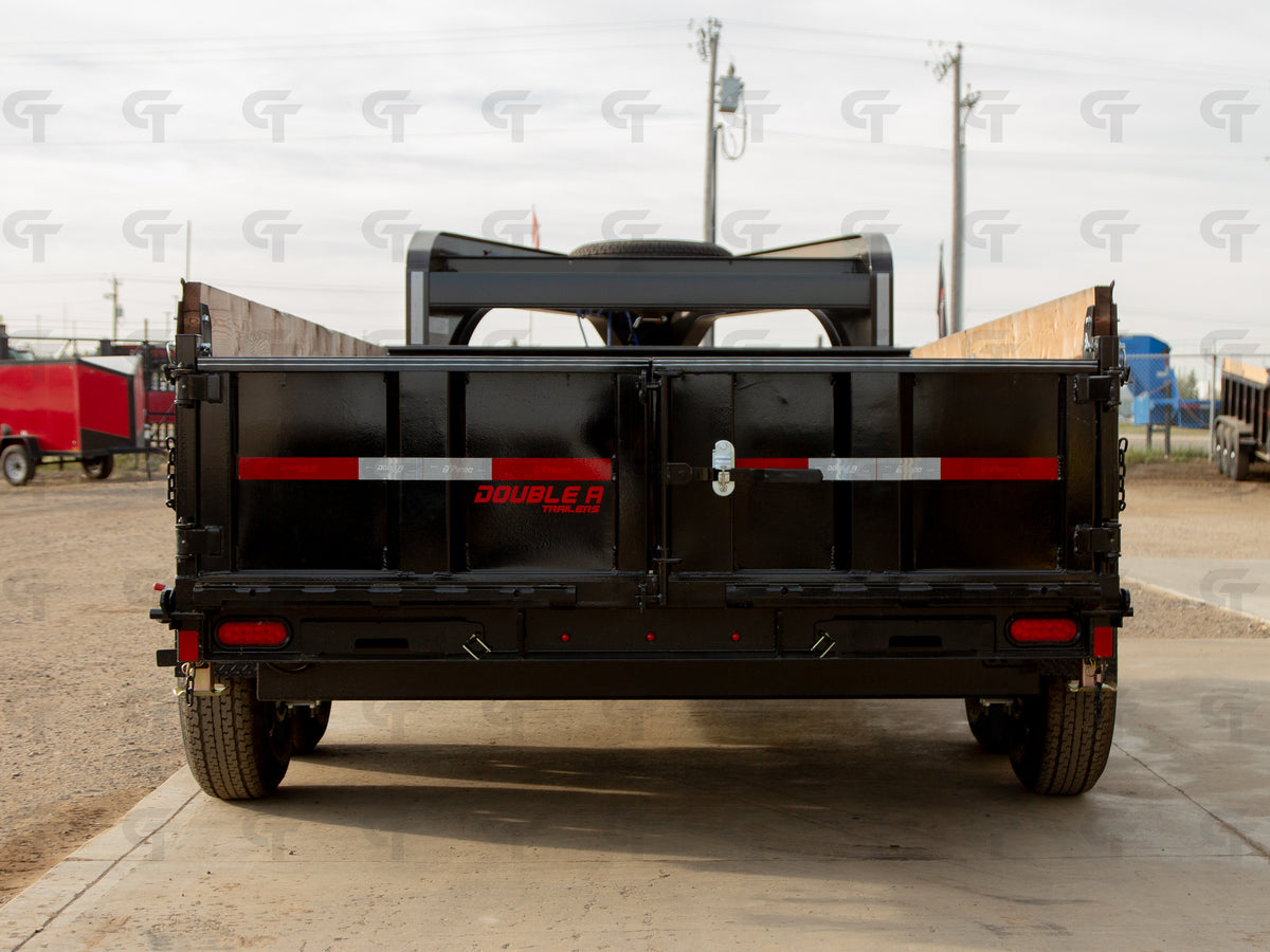 2027 Double A 14' Gooseneck Dump Trailer - 15400LB GVW - 35488