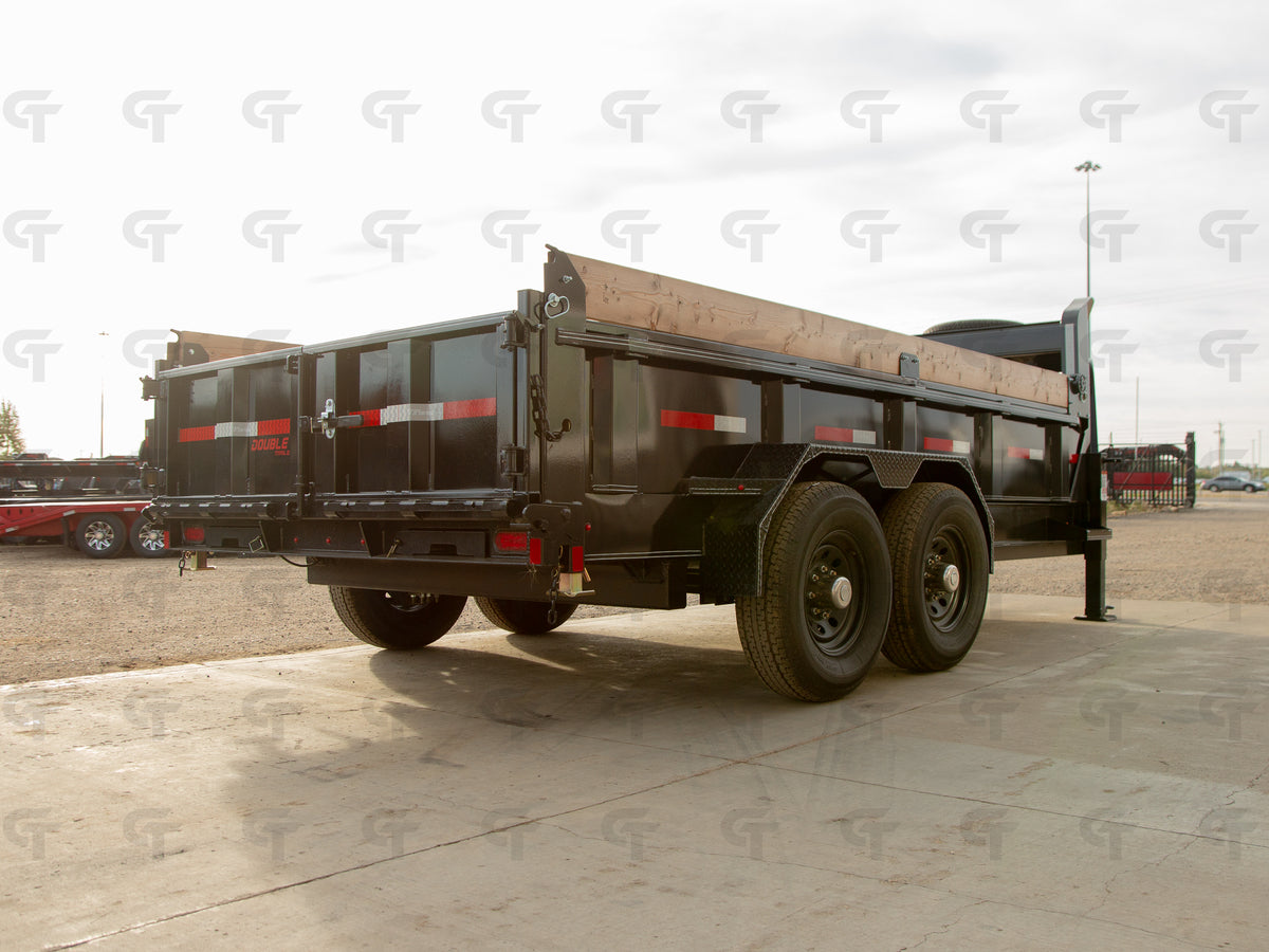 2027 Double A 14' Gooseneck Dump Trailer - 15400LB GVW - 35488