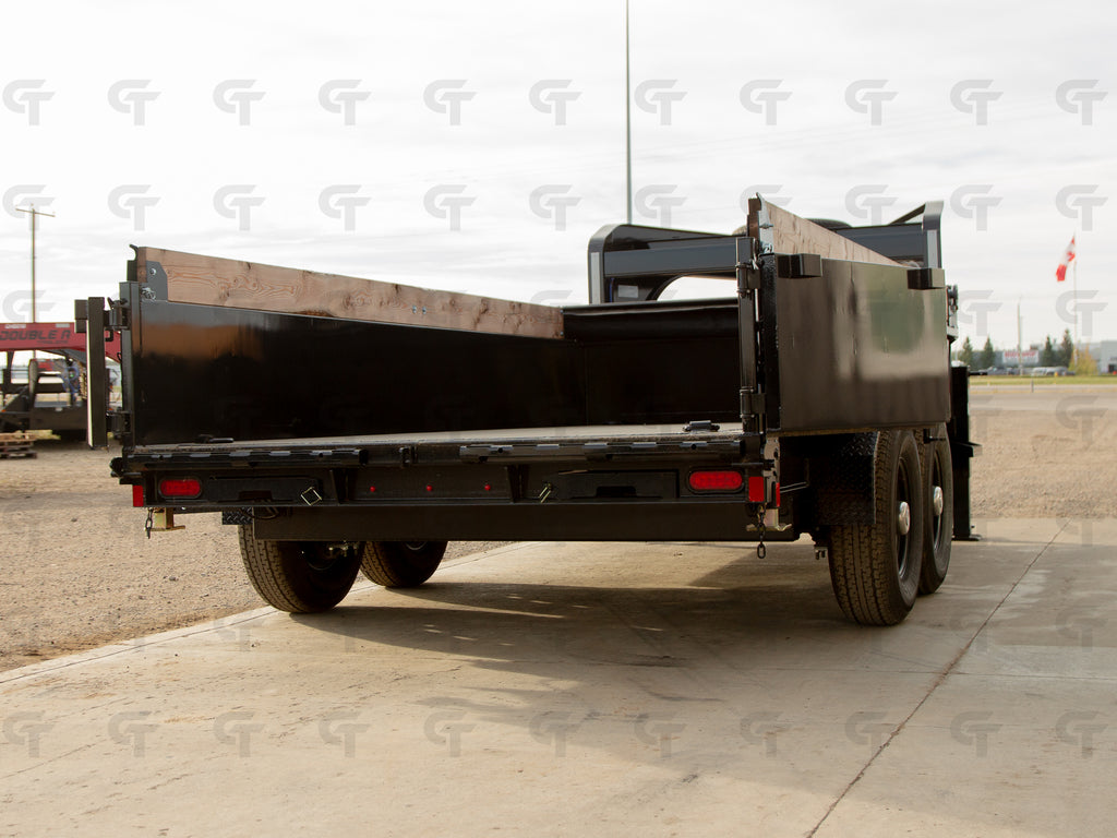 2027 Double A 14' Gooseneck Dump Trailer - 15400LB GVW - 35488