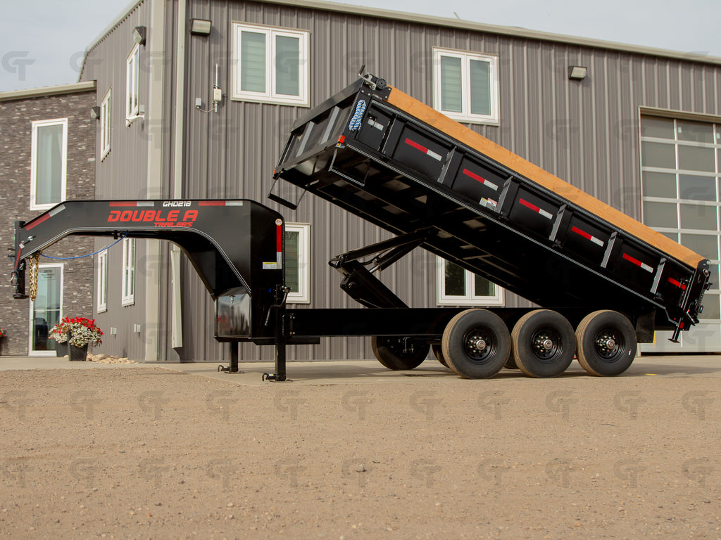 2027 Double A 16' Gooseneck Dump Trailer -24150LB GVW - 36521