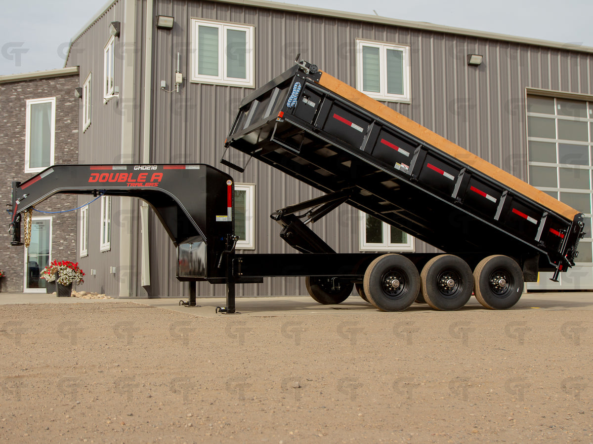 2027 Double A 16' Gooseneck Dump Trailer -24150LB GVW - 36521