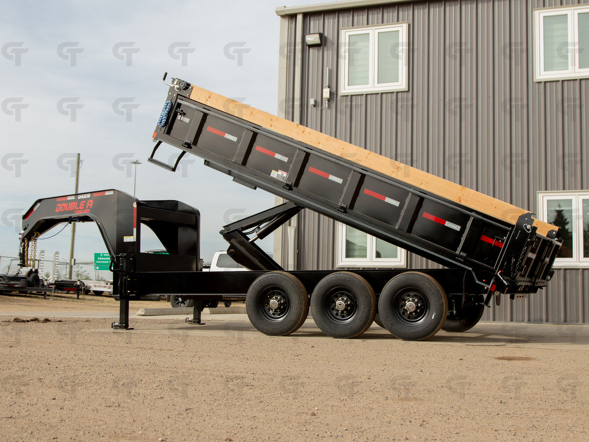 2027 Double A 16' Gooseneck Dump Trailer -24150LB GVW - 36521