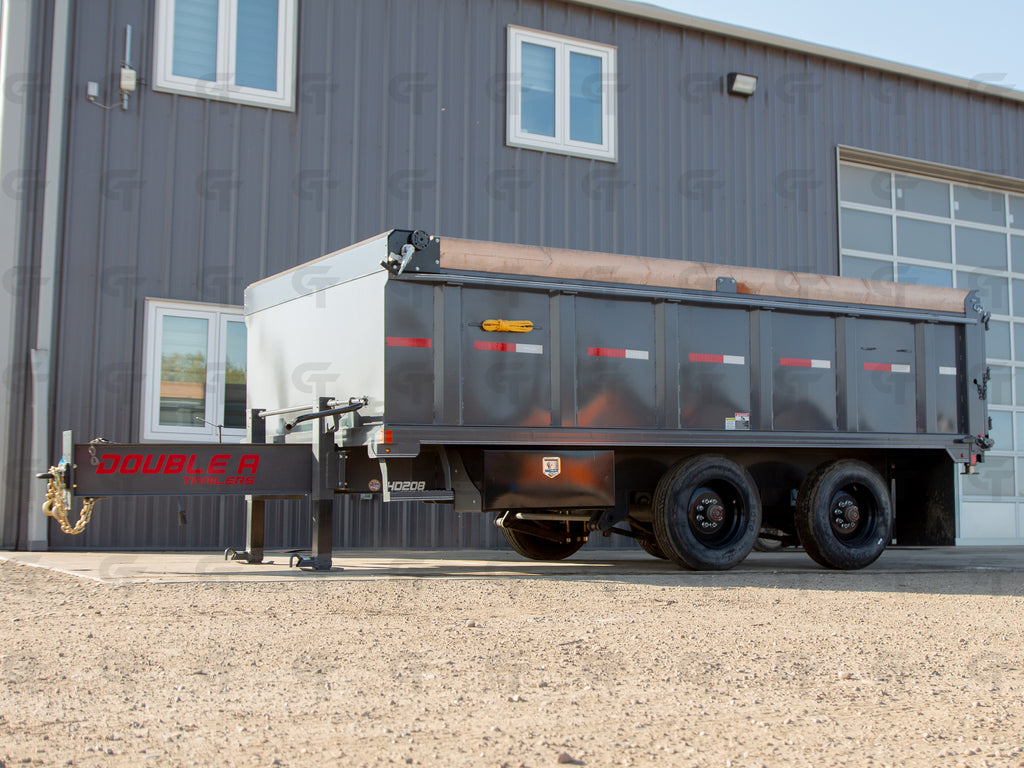 2025 Double A 7' x 16' Gooseneck Dump Trailer - Upper Deck! 24150LB GVW