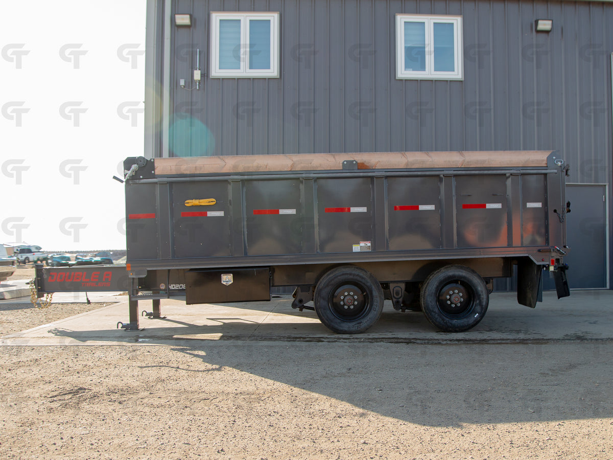 2025 Double A 7' x 16' Gooseneck Dump Trailer - Upper Deck! 24150LB GVW