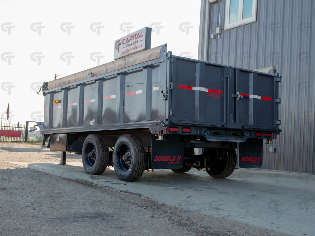 2025 Double A 7' x 16' Gooseneck Dump Trailer - Upper Deck! 24150LB GVW