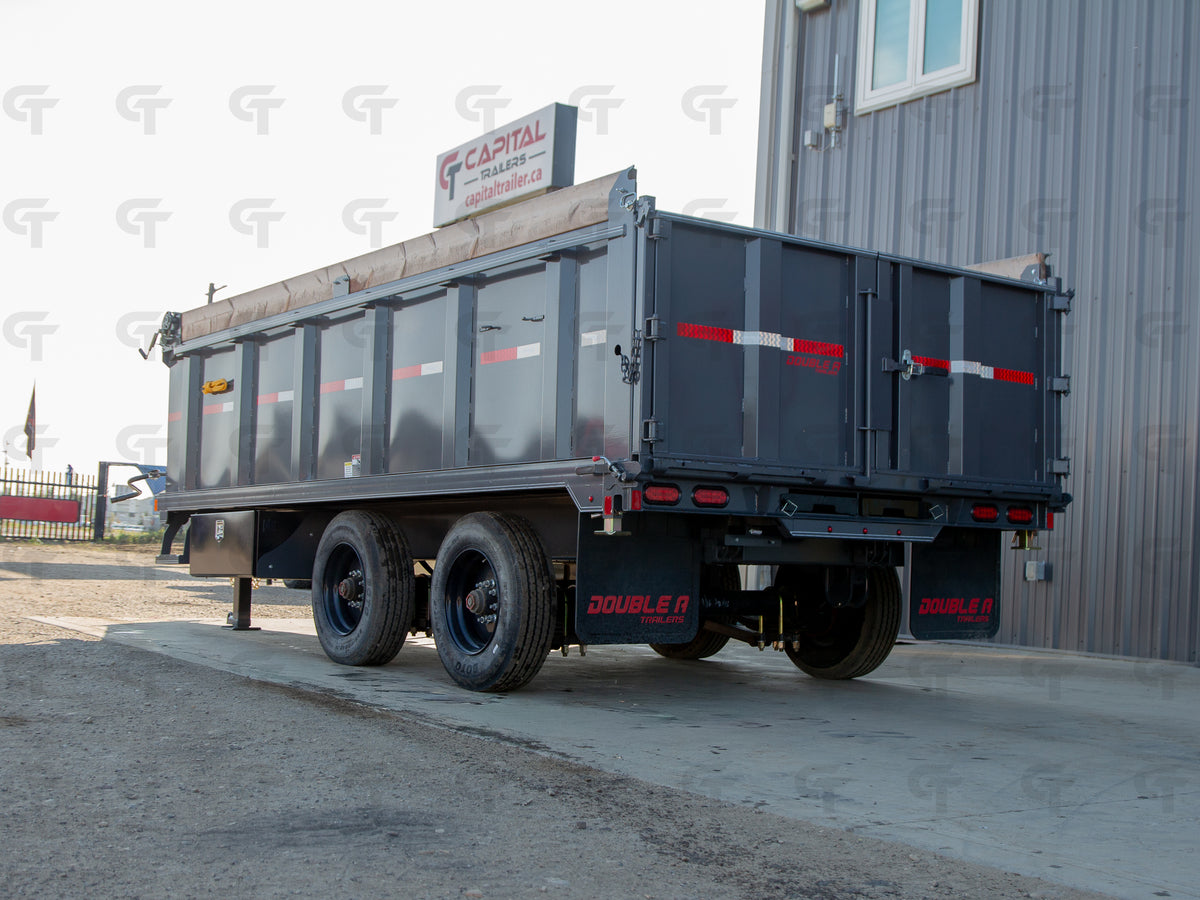 2025 Double A 7' x 16' Gooseneck Dump Trailer - Upper Deck! 24150LB GVW